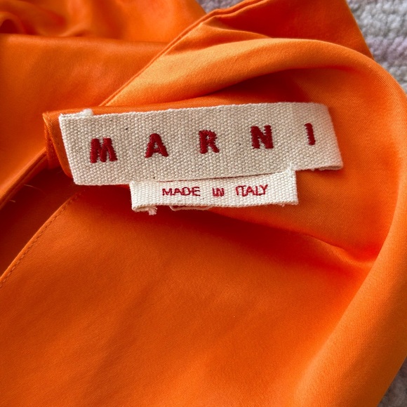 Marni orange maxi dress cut out size 38 - Picture 5 of 8